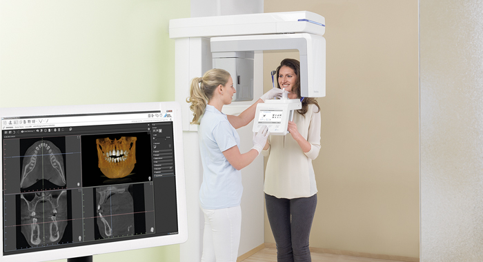 Dürr VistaVox S 3D Helferin Patientin